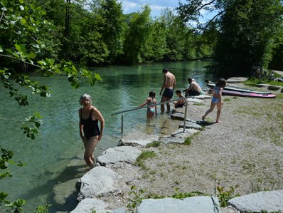 Einstieg zum Wasser